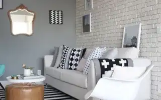 Кирпичная стена – изюминка современной гостиной. Кирпичная стена в интерьере.