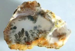 Слои образуют контрастные концентрические узоры. Фото: minerals.caltech.edu