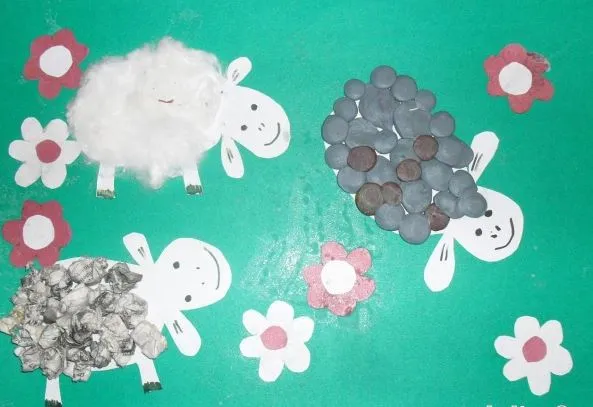 Как сделать аппликацию с 3-летним ребёнком. Аппликация для малышей. 2