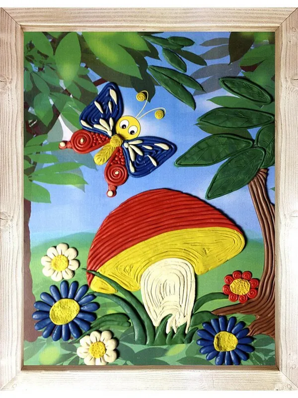 Аппликации из пластилина. Аппликация из пластилина. 44