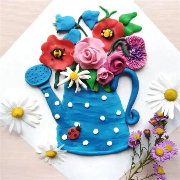 Аппликации из пластилина. Аппликация из пластилина. 25