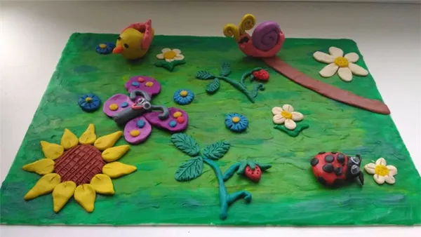 Аппликации из пластилина. Аппликация из пластилина. 50