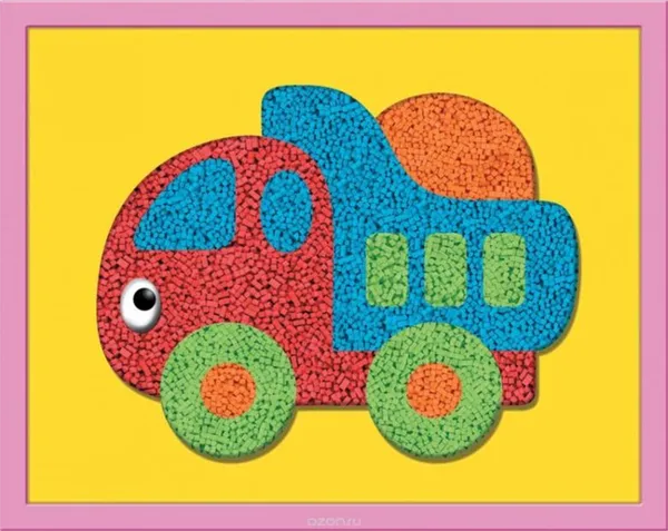 Аппликация машина для мальчиков