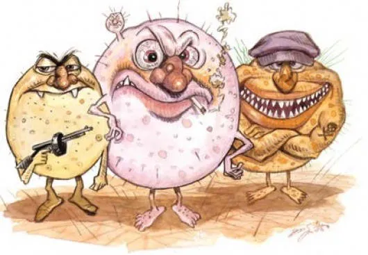 плохие водроросли карикатура