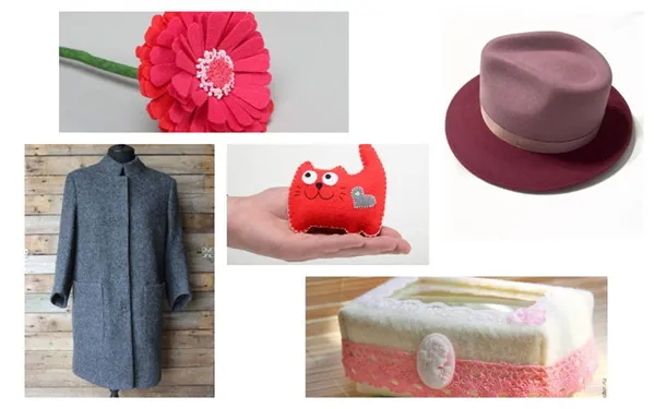 Фетр в изделиях