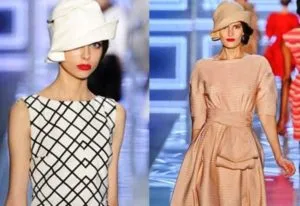 шляпа клош с платьем