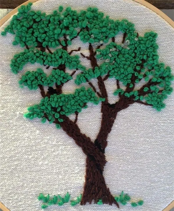 Техники изготовления аппликации из разноцветных ниток