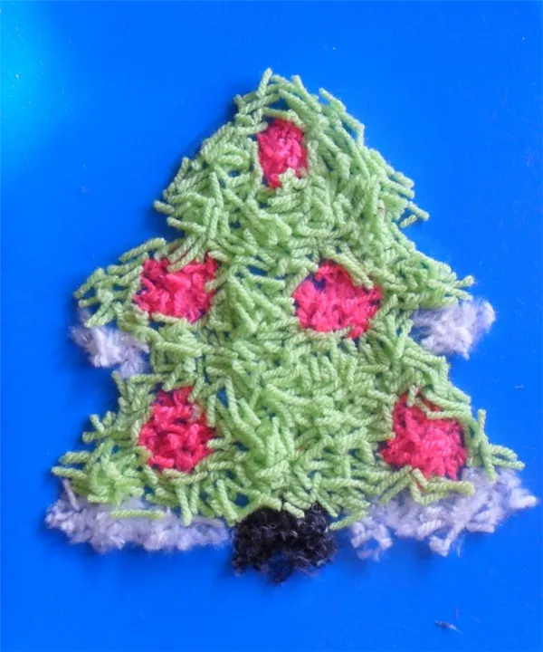 Делаем аппликации из ниток. Аппликация из ниток. 25