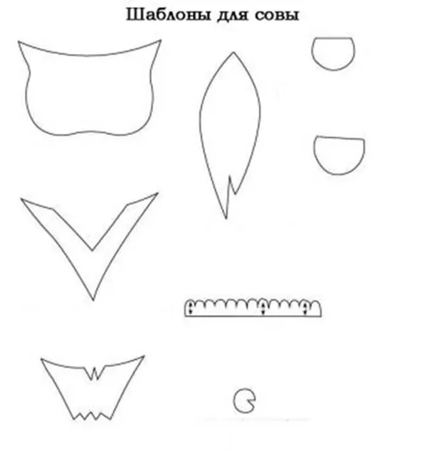 Делаем сову из шишек для детского сада sova iz shishek 5