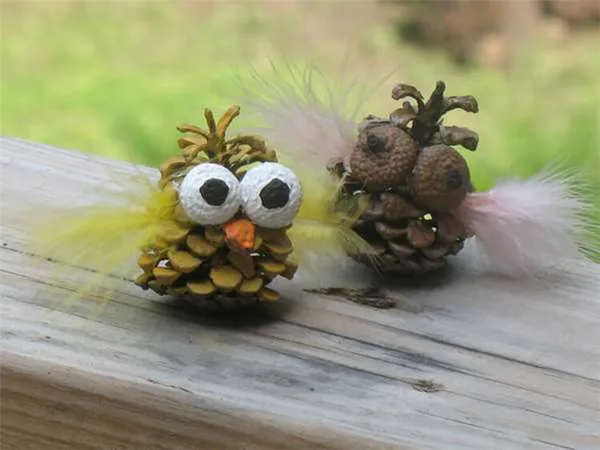 Делаем сову из шишек для детского сада sova iz shishek 1