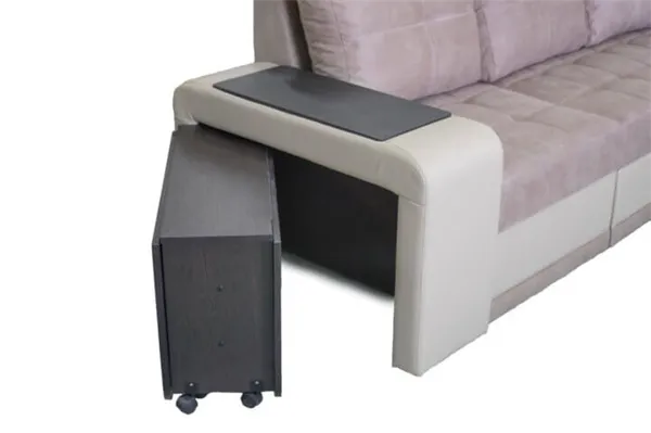 Диван со столиком в подлокотнике — виды моделей. Диван со столиком в подлокотнике. 3