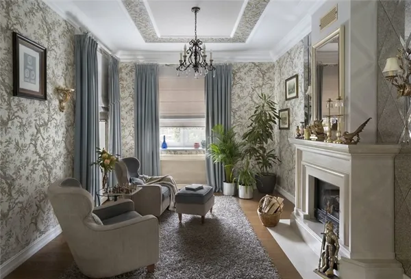 Как оформить интерьер гостиной с камином: советы + 70 примеров с фото