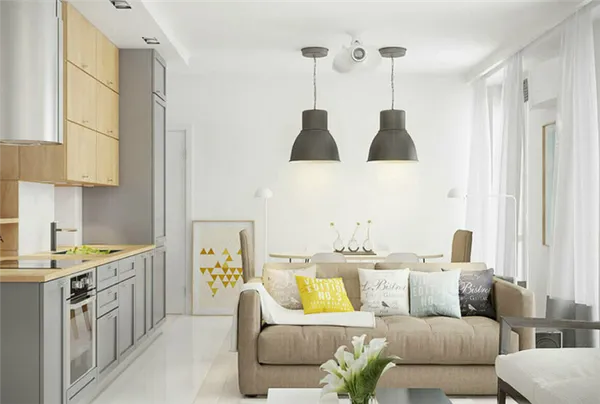 100 фото идей для кухни-гостиной 20 кв. м. с диваном. Дизайн студии 20 кв м с кухней. 35