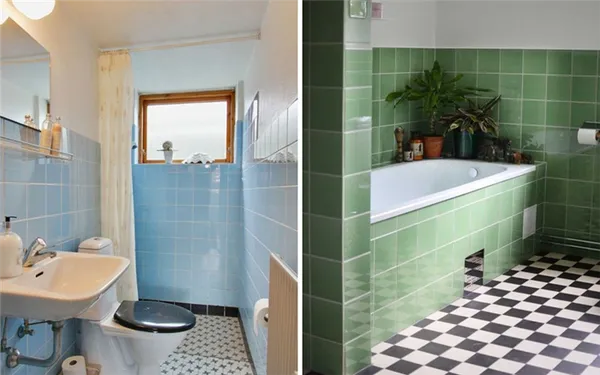 плитка в ванной с нижней части