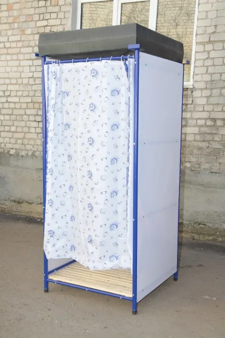 Пластиковая уличная душевая кабина для дачи