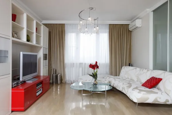 Фото обзор лучших идей дизайна гостиной 18 кв м. Дизайн комнаты 18 кв м. 3