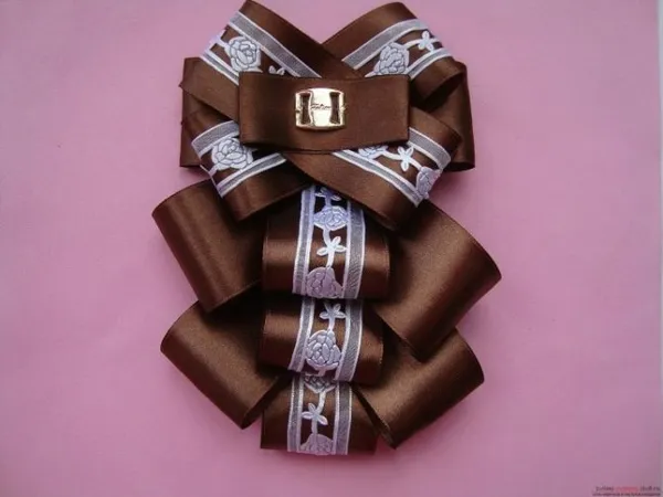 Галстук канзаши: как сделать своими руками. Как сделать галстук. 11