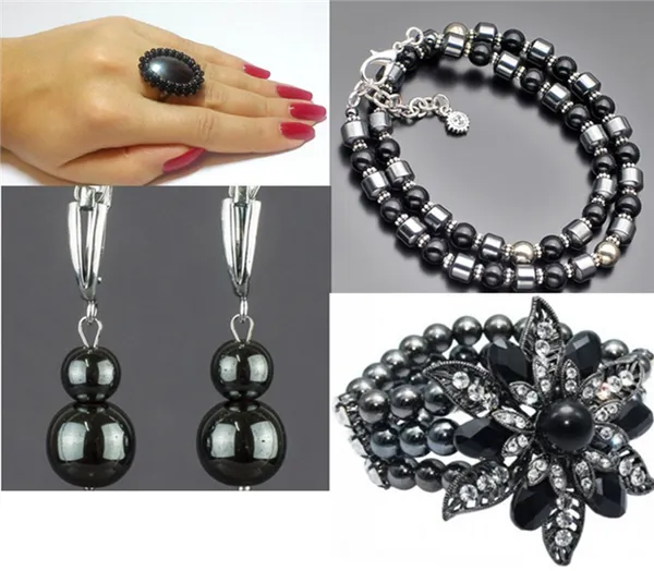 Фото: Гематит украшения женские.