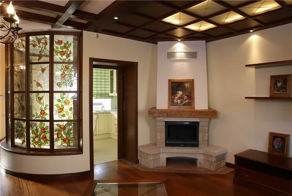 Электрокамин с телевизором в интерьере: топ идей