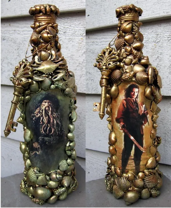 декупаж бутылок