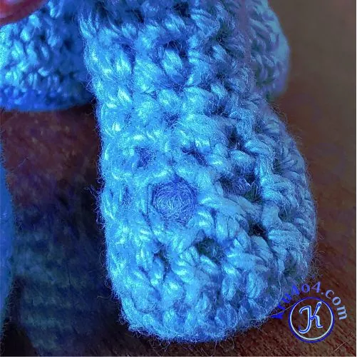 Ошибка при набивании частей амигуруми.