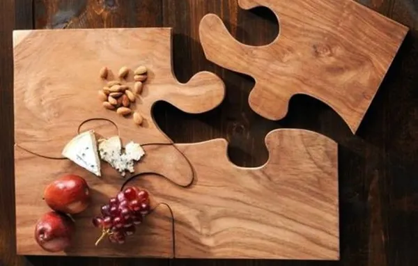 разделочная доска пазл