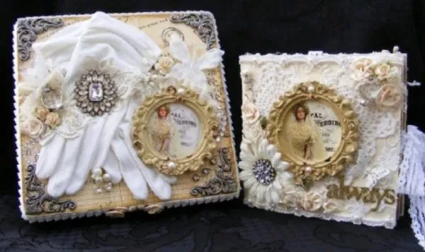 Перчатки невесты как элемент декора обложки