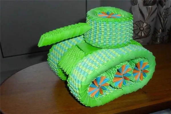 Как сделать боевую технику из бумаги оригами. Военная техника своими руками. 77