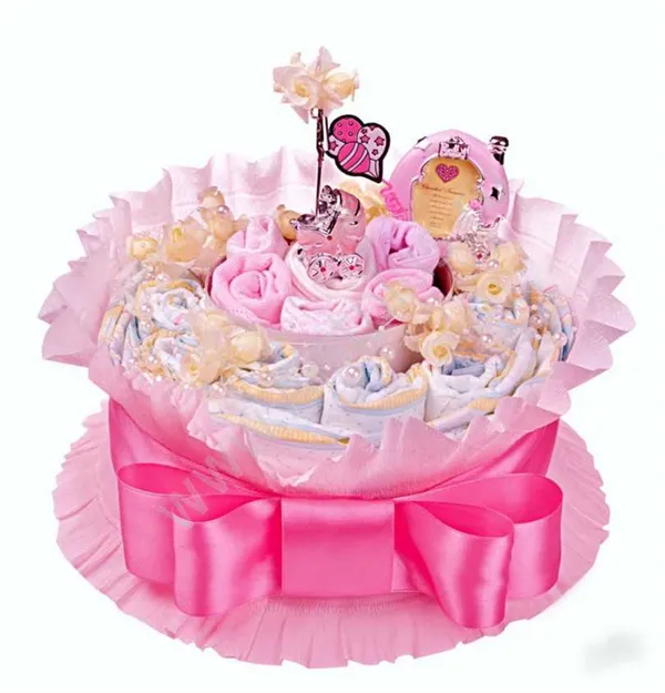 Как сделать букет из памперсов своими руками. Букет из памперсов. 19