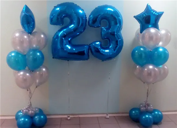 надувные цифры