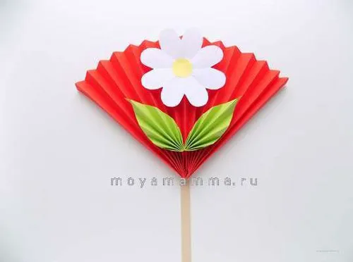 как сделать веер из бумаги своими руками для детей 14