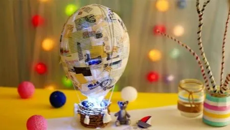 Как сделать воздушный шар в технике папье-маше?