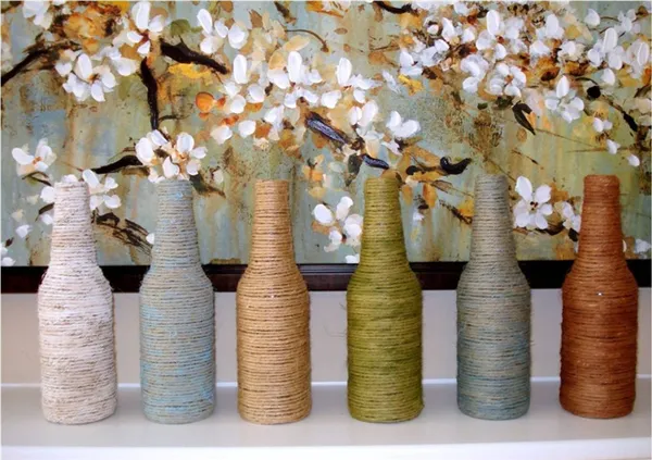 Как украсить вазу своими руками в домашних условиях. Ваза своими руками. 3