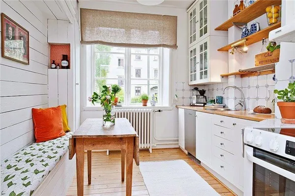 скамья для кухни со спинкой