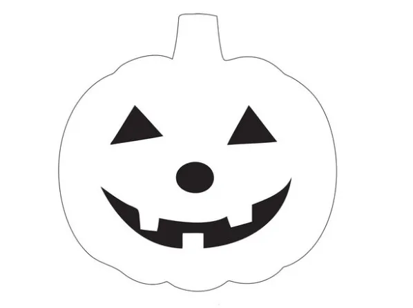 Как вырезать тыкву на Хеллоуин. Рисунок для тыквы на хэллоуин. 2