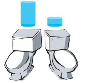 Объем сливного бачка унитаза