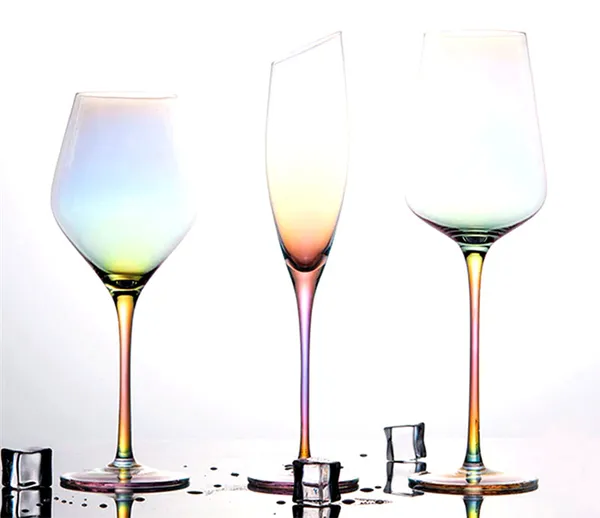 Бокалы из цветного хрустального стекла