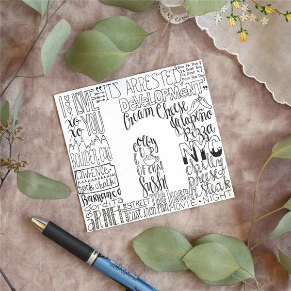 Каллиграфия шариковой ручкой