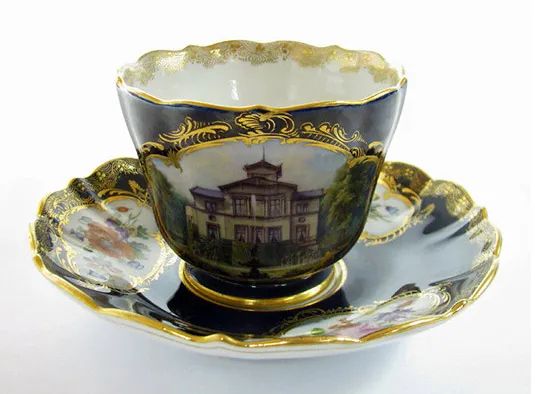 Мейсен синяя кобальтовая краска по фарфору