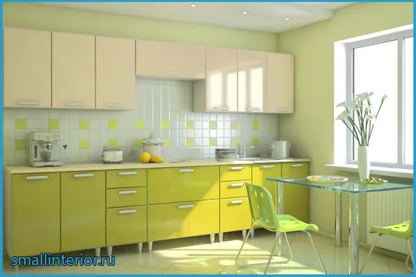 Кухня цвета ванили