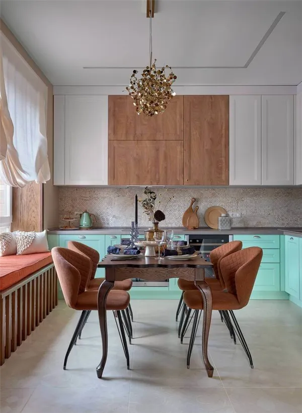 Кухня со скрытыми ручками