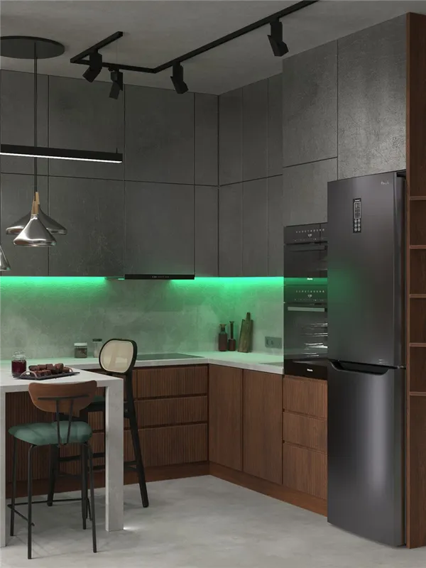 Точечная подсветка рабочей зоны на кухне