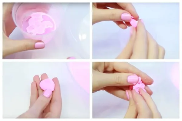 Цветы из воздушного пластилина пошагово своими руками