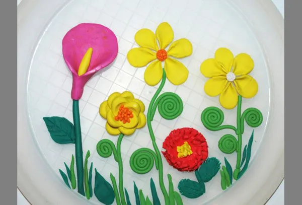 Цветы из пластилина поэтапно. Цветы из пластилина. 3