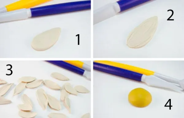 Цветы из воздушного пластилина пошагово своими руками