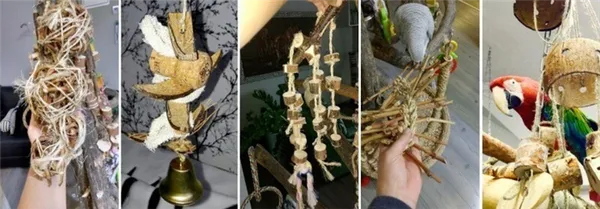 как сделать игрушку для попугая жако, амазана, ара, какаду,