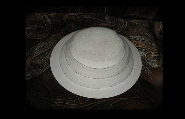 Схема сборки торта Клумба