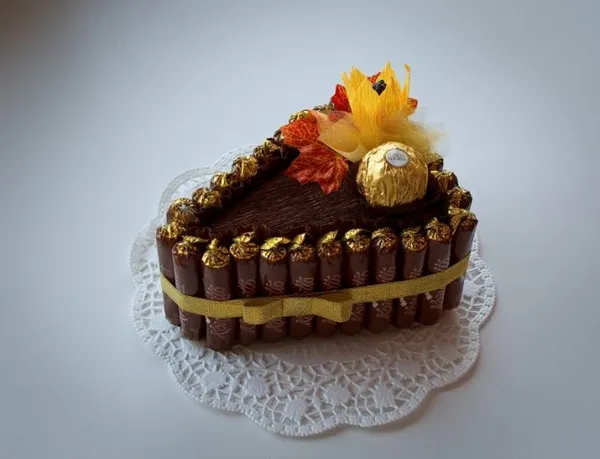 Оригами торт из модулей. Торт из бумаги. 5