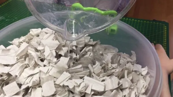 Подготовка пасты из яичных лотков для папье-маше.jpg