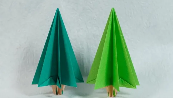 Оригами для детей 5-6-7 лет. Елка